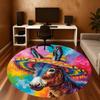 1PC donkey sombrero Office Round Area Rug, Under Office Chairs Bedroom Living Room Home Decor, Carpet for Office -1110017
