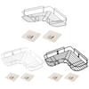 1x Stainless Steel Bathroom Corner Shelf Shower Shampoo Soap Cosmetic Shelves Bathroom Accessories Storage Organizer Rack Holder