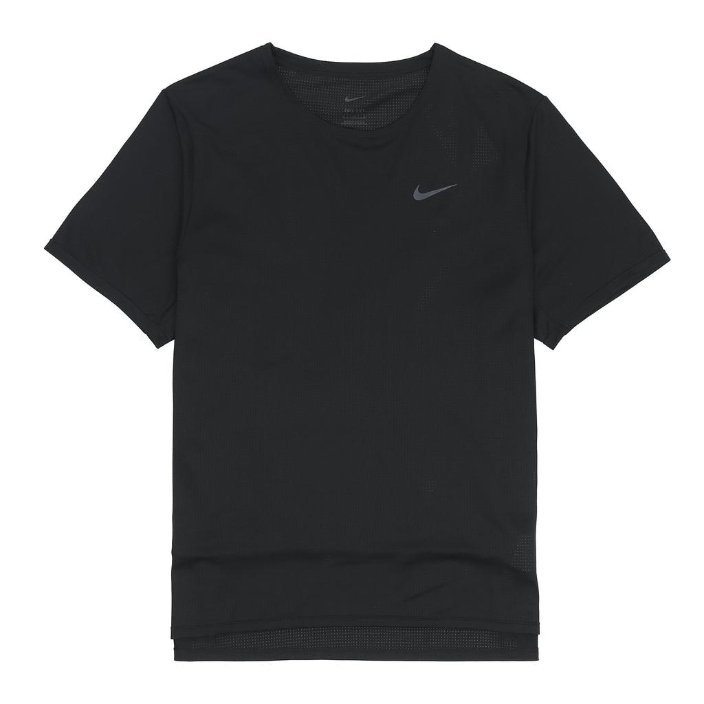 Nike Dri-FIT Rise 365 Spray Paint Quick-Dry Running T-Shirt Men Tops Black DD5356-045