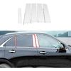 Car Window Exterior Stainless Steel Pillar Posts Trim Strip Compatible for Cadillac XT4 2019-2021