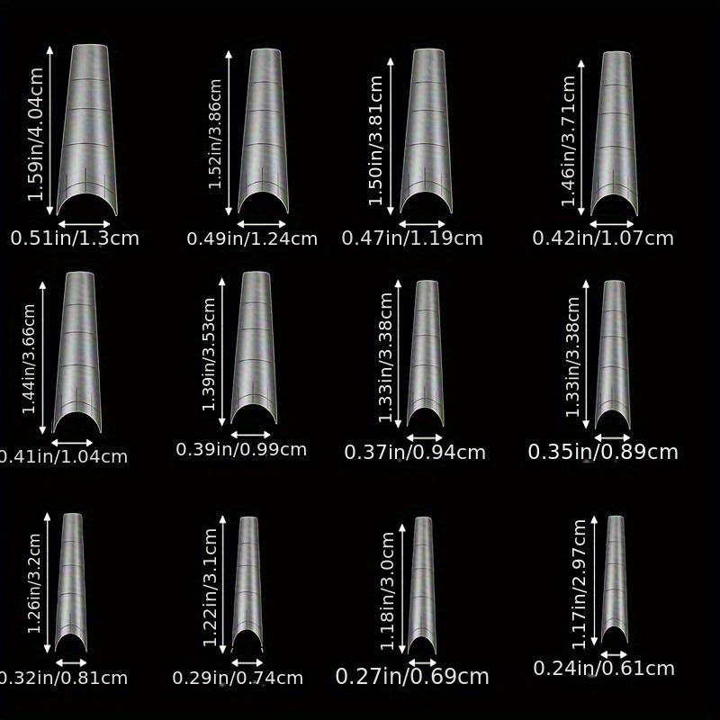 600Pcs Extra Long Coffin Nail Tip Tapered Acrylic Half Cover Nail Tip Fake Matte Nail Tip Soft Gel Pre-Formed Nail Extension Pus