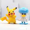 7Pcs Anime Pokemon Pikachu Figure Charizard Bulbasaur Floragato Fuecoco Quaxly Yamper Set Cute Model Toy Car Desktop Ornaments