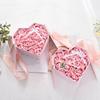 WTEMPO Valentine's Day Luxury Heart-shaped Design Gift Box DIY Foldable Ribbon Bow Paper Box Festive Party Decor Box Daily Presents Packaging Boxes