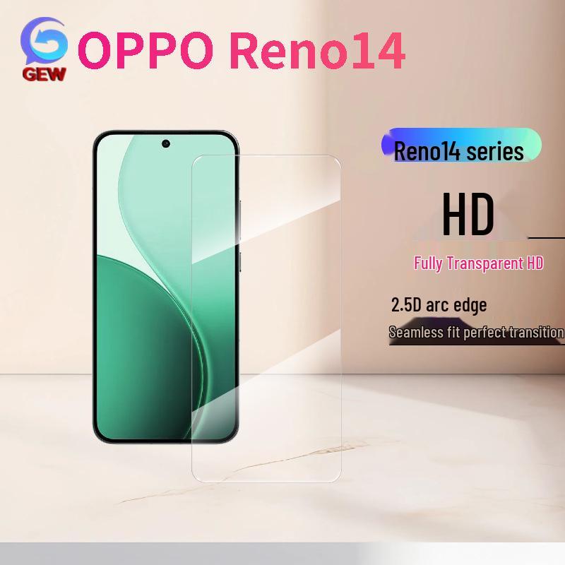 Protecteur d'écran en verre trempé HD mat anti-regard pour OPPO Reno14F/14Pro
