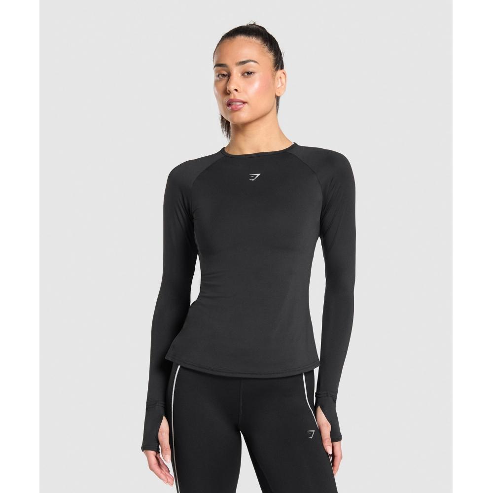 

Gymshark Running Long Sleeve Top Black B2c8m Bb2j XS