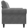 Vidaxl 2-Seater Sofa, Dark Grey, 120 Cm, Upholstered In Velvet