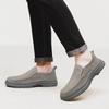 Men's Handmade Leather Shoes Slip on Casual Sneakers Low-top Walking Shoes