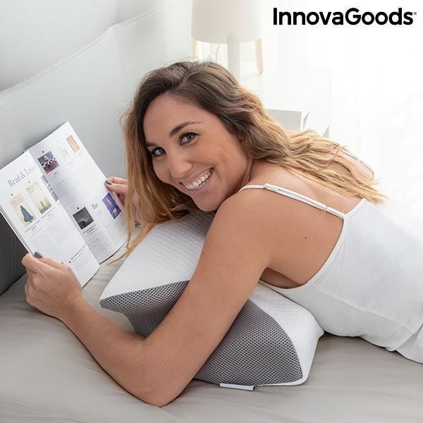 Ergonomic Pillow - INNOVAGOODS - Viscoelastic - Cervical Support - Washable Cover - 62x36x14 Cm