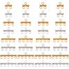 PH PandaHall 32pcs Slide Clasp Lock 4 Style Necklace Layering Clasps 2 Colors Layered Spacer Clasp 304 Stainless Steel Tube Lock Connectors for