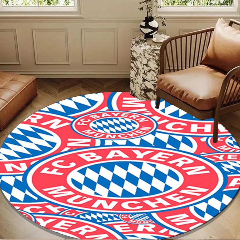 1PC rug Munich FC Crest Round mat Home Decor, Chair rug For livingroom,Bedroom, doormat home decor Birthday Gift Christmas Gifts