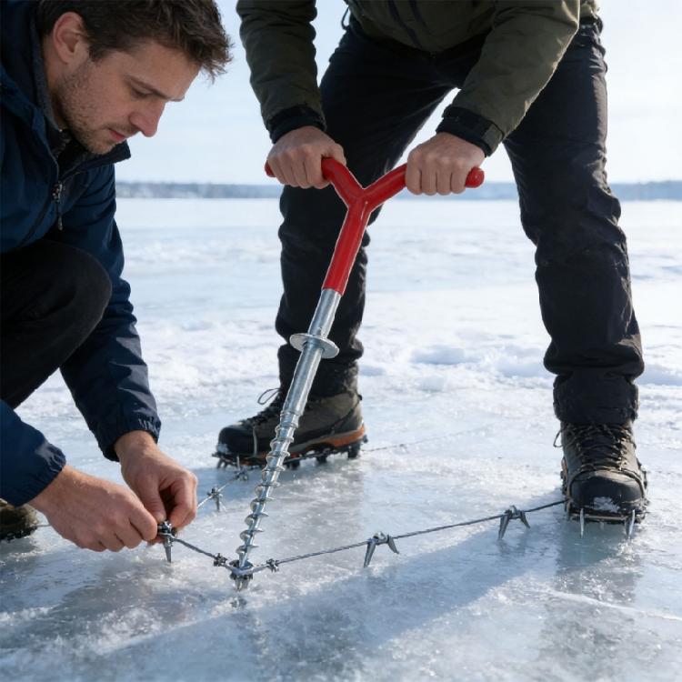 Quick arrange Ice Fishing Shelter Fastener Collection Features 6 Coated Screws And Joining Part