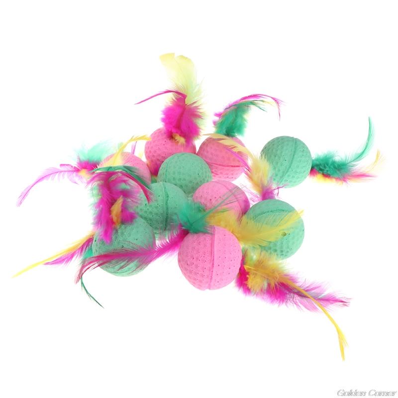 10 Pcs Pet Toy Latex Balls Colorful Chew For Dogs Cats Puppy Kitten Soft Elastic Dropshipping
