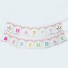 Unicorn Birthday Flag Happy Birthday Letter Bronzing Glitter Birthday Banner Customization