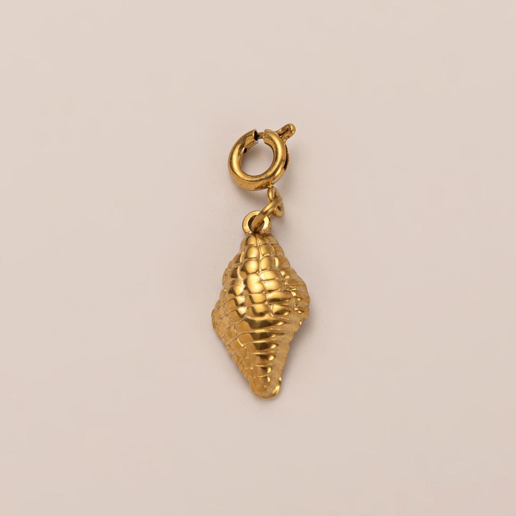 Colorful Ocean Snail starfish turtle shells Charm For Women Stainless steel Gold Color Pendant Bracelet DIY Making Jewelry