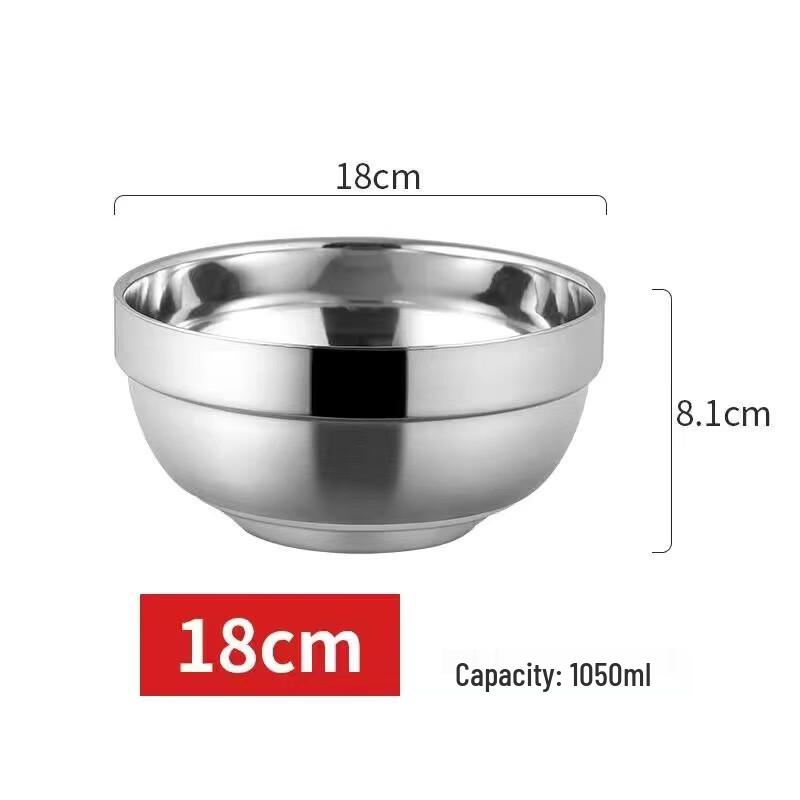 Molona 304 Stainless Steel Double-Layer Insulated Rice Bowls