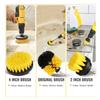4-Pc Drill Brush Attachment Set Power Scrubber Cleaning Kit For Grout Floors Tiles Bathrooms Kitchens & Cars
