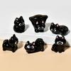 Glossy 3D Luo Xiao Hei Cat Resin Keychain Ornament