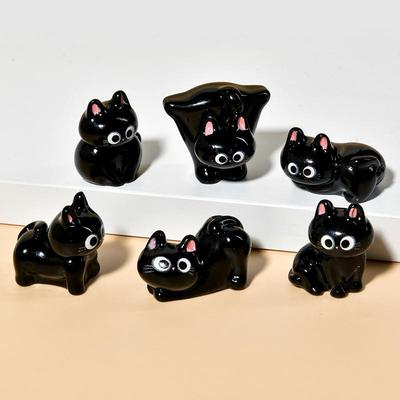 Glanzend 3D Luo Xiao Hei Kat Hars Sleutelhanger Ornament