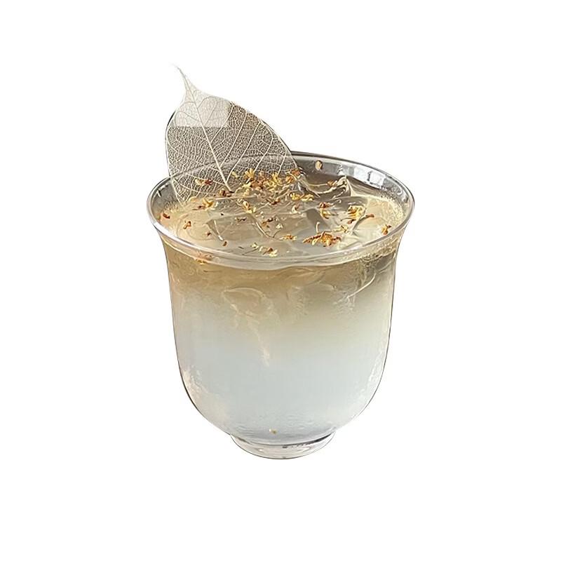 OLOEY Wide Mouth Glass Coffee Cup Set