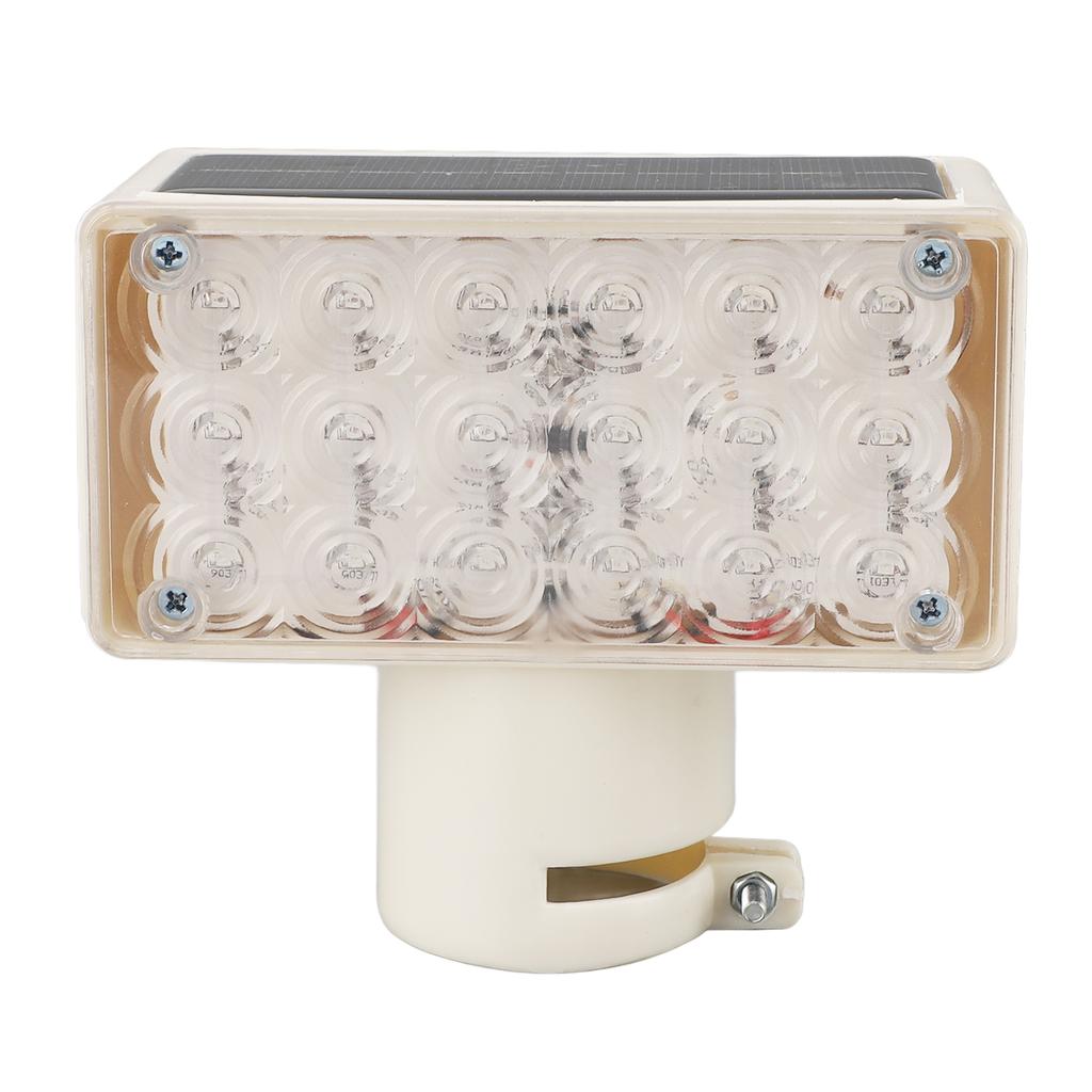 Solar Road Warning Light Red Blue Alternating 18LEDs Single Sided Waterproof Solar Traffic Safety