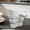 Flour Funnel for Stand Mixer food-grade silicone Foldable Baking funnel 30 Degree Angled Dry Ingredient Transfer Funnels