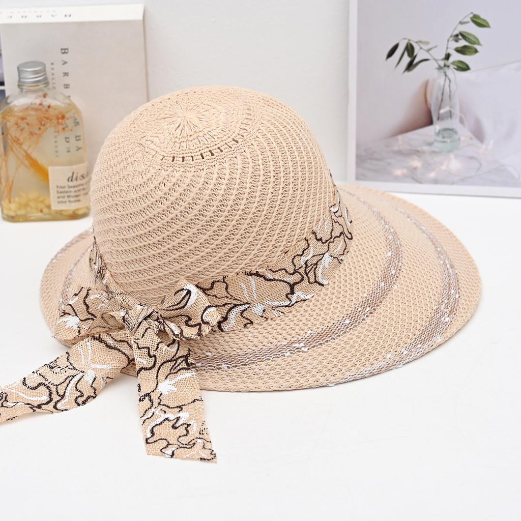 Hat Women's Summer Big Brim Straw Hat Women's Sun Hat Mother In the Elderly Sun Hat UV Protection Sun Hat