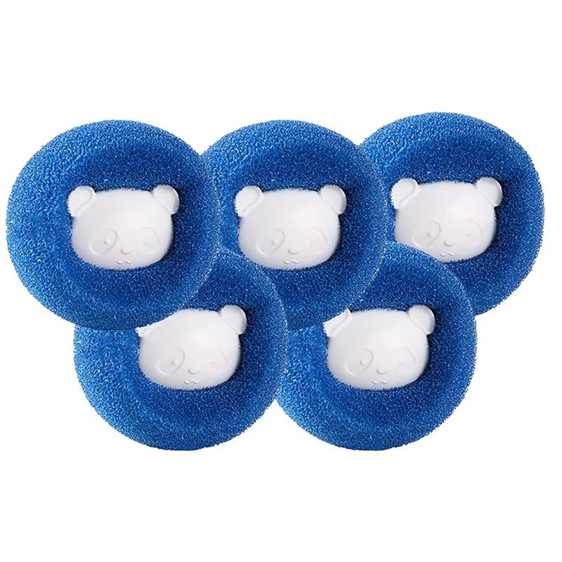 1-5 pieces pet hair removal balls are reusable and suitable for washing machines