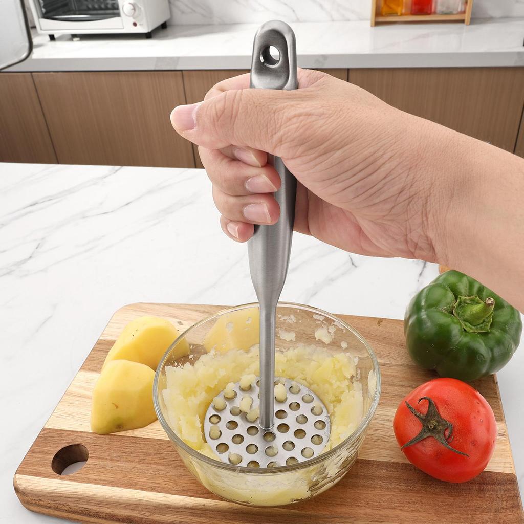 Kartoffelstampfer Reibe für Kartoffelpüree Knoblauchpresse Gourmet-Zubereitungswerkzeuge für Früchte Bohnen Gemüse Avocados Obst Gemüse
