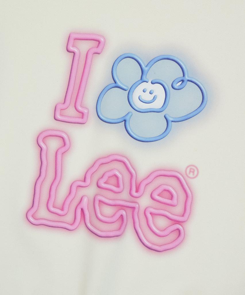 WACKY WILLY [Wacky Willy X Lee] Women'S I-Lil-Lil-Lil Graphic Crop Sweatshirt Cream