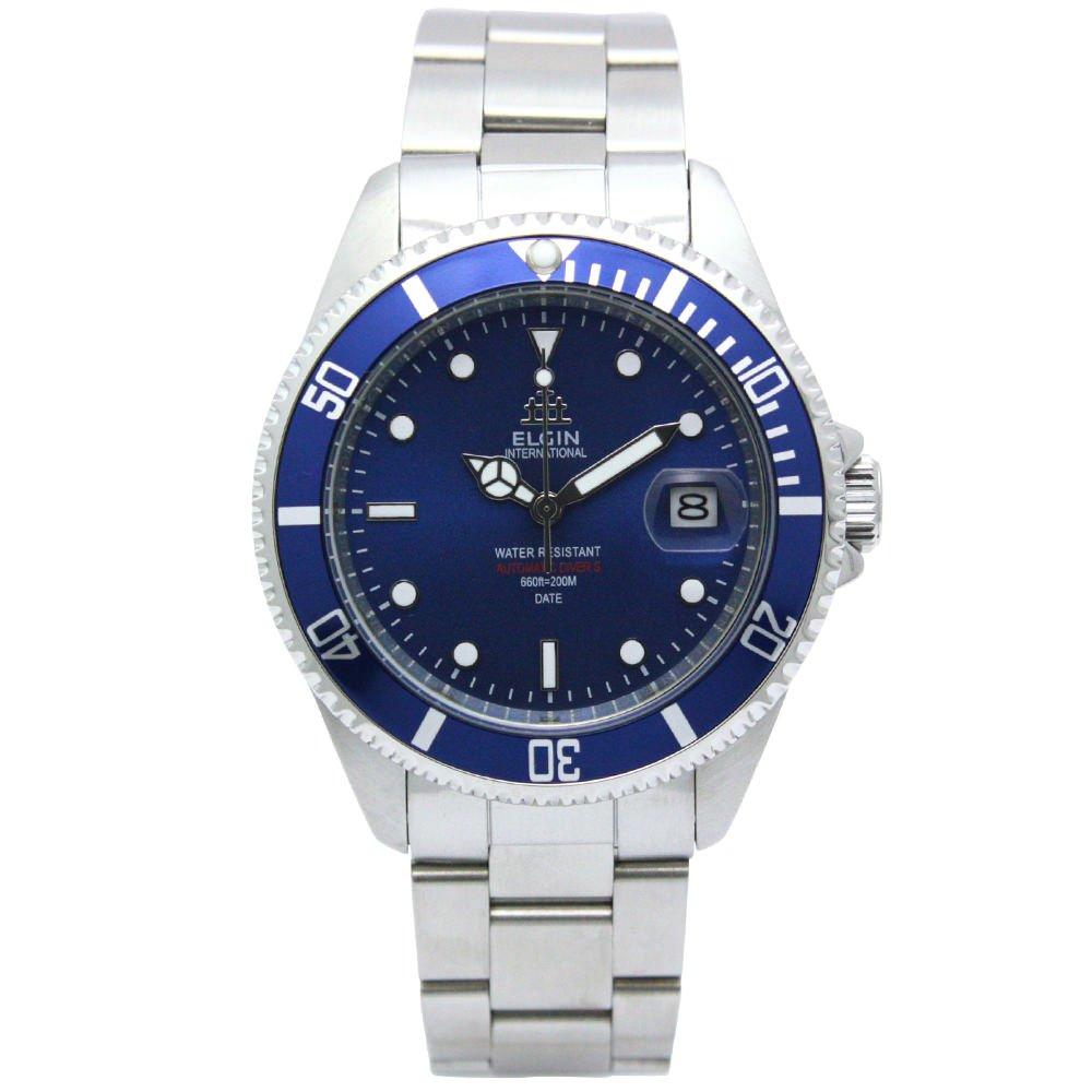 

[Elgin] Watch FK1405S-BL Men s Silver