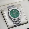 SAPPHERO Men's Octagonal Stainless Steel Waterproof Luminous Dress Watch Quartz Date Business Casual Luxury Gift