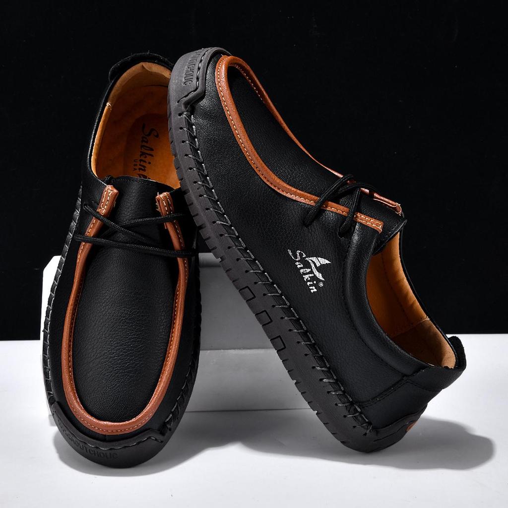 Unisex Schuhe Handgefertigte Lässige Lederschuhe Herren Komfort Fahrschuhe Weiche Leder Slipper Herrenschuhe Mokassins Damenschuhe