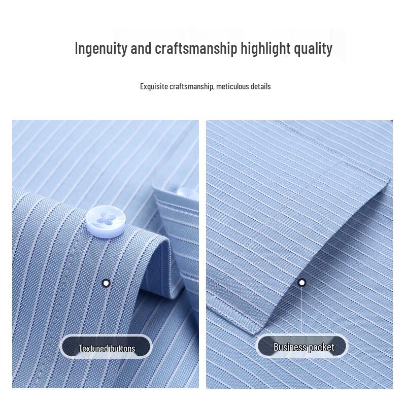 Romons Men's Wrinkle-Resistant Formal Shirt