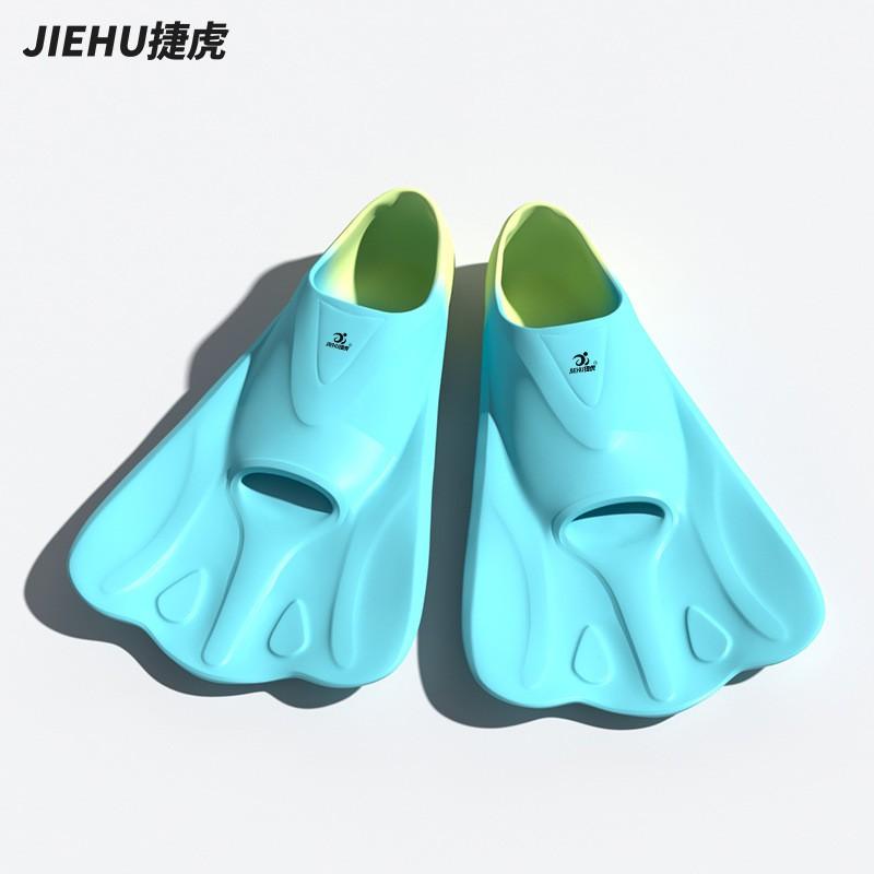 Adult Unisex Swimming Fins Freestyle Snorkeling Training Silicone Open Heel Swim Gear