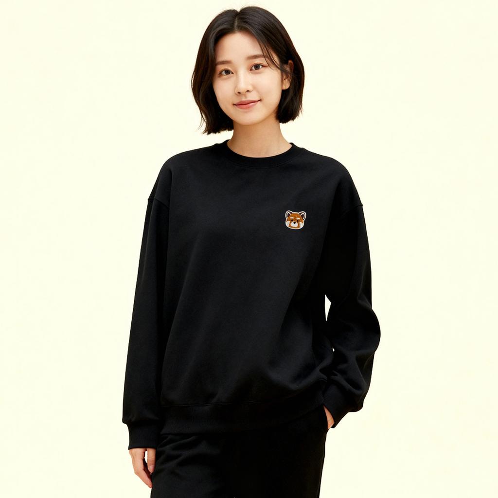 OKSTAR Red Panda Embroidered Double-Sided Sweatshirt (Type C)