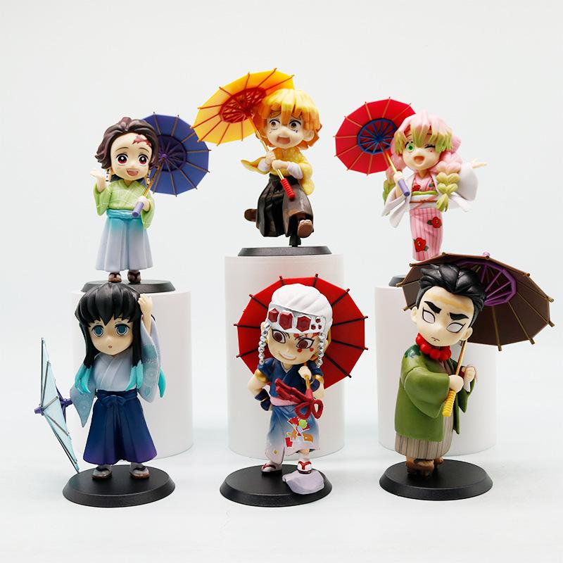 Kimetsu no Yaiba Plum Rain Season  Random Figures Anime Collection Model Toy for Home Office Decoration