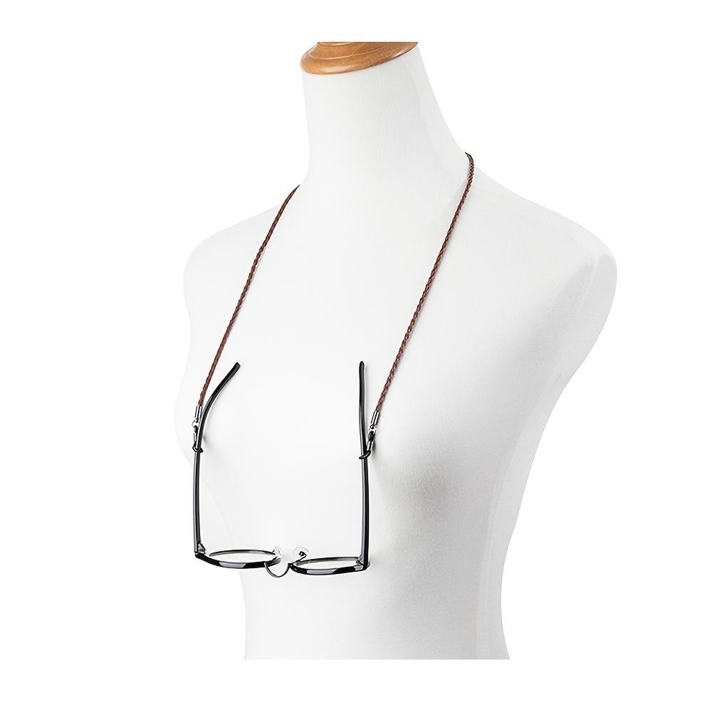 Elegant Glasses Lanyard, Sunglasses Chain PU Leather Braided Sport Band ideal choice for gifts