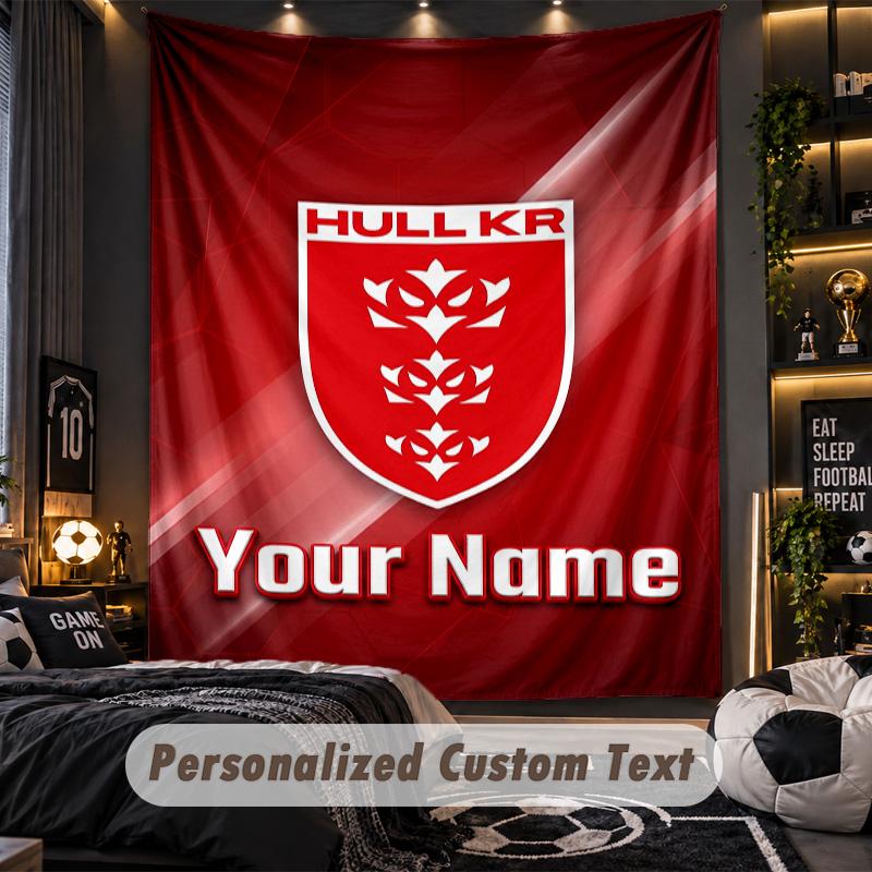 TapestryHull KR Custom Name Text Personalized Wall Hanging Tapestry Home Wall Decor