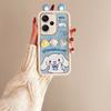 KEYSION Cute Ear 3D Cartoon Case for Redmi Note 13 Pro+ 5G with Bracelet Silicone Shockproof Phone Cover for Redmi Note 13 Pro+ 5G