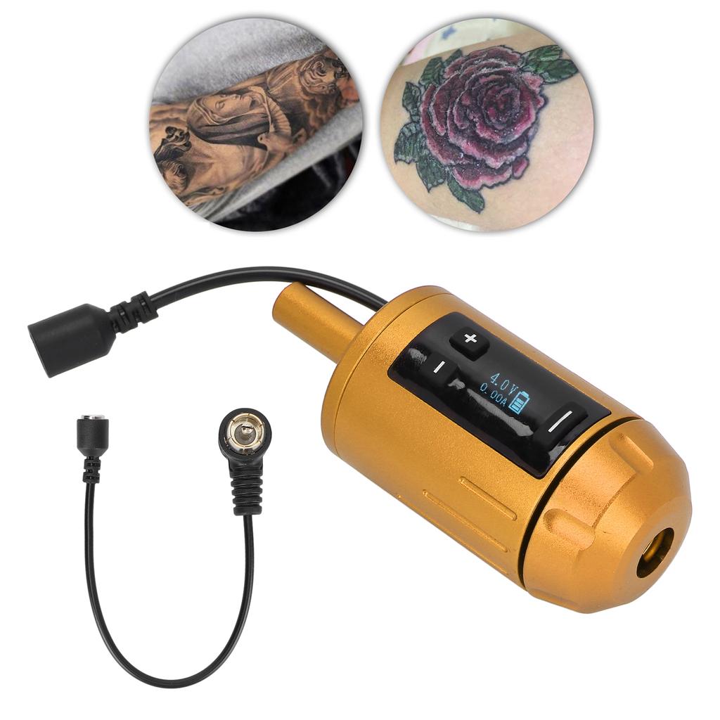 Tattoo Grip Machine Self Lock Cordless Tattoo Grip Machine with LCD Display for Tattoo   Int Face Motor