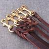 Strong Genuine Leather Dog Leash with Softening Treatment Comfortable Handle for Medium and Large German Shepherd Dogs
