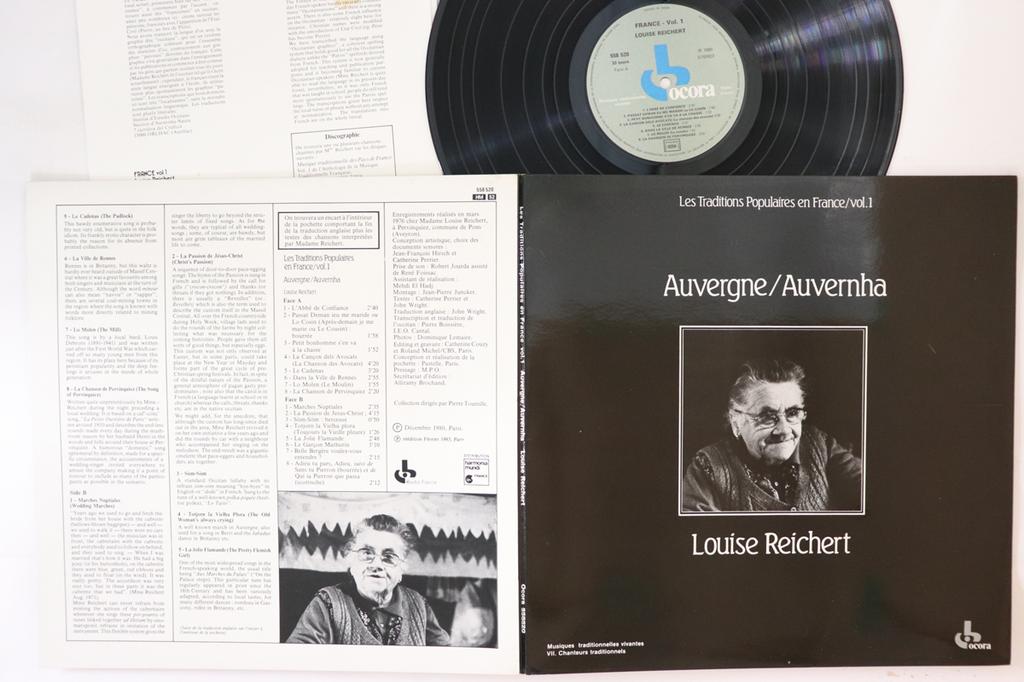 LP Record LOUISE REICHERT - Les Traditions Populaires En France 558520 OCORA 1984 France World Music Used