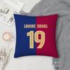 L-Lamine Footballstar Y-Yamal 27 Pillow Case Square Double-Sided Printing Short Plush Sofa Cushion Cover Bedroom Bedside Pillow