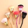10Pcs Nail Art Brush Soft Clean Dust Powder Pink Rose Flower Shape Blush Foundation Powder Make Up Brushes Cosmetics Tool
