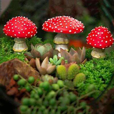 Feeëntuin Miniaturen Mini Paddenstoel Tuindecoratie Hars Paddenstoel Glow In The Dark Knutselwerk Landschap Paddenstoel Beeld