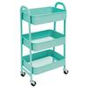 Carrello portascomparti con ruote carrello da cucina con ruote 3 ripiani carrello mobile organizer per camera da letto bagno ufficio,carrello multiuso