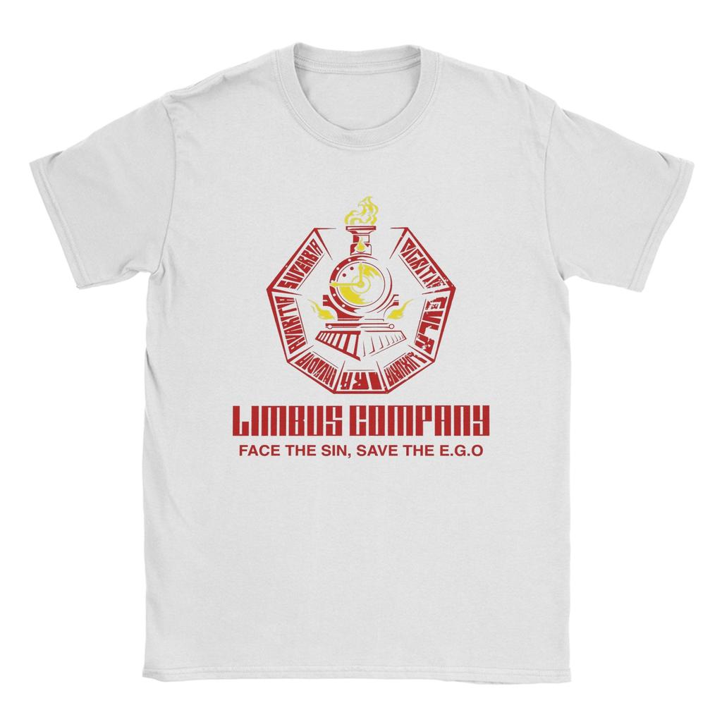 T-shirt Unisex Logo Limbus Company Sin Train Cotone Puro Top Moda Manica Corta Girocollo Maglietta T-shirt da Festa