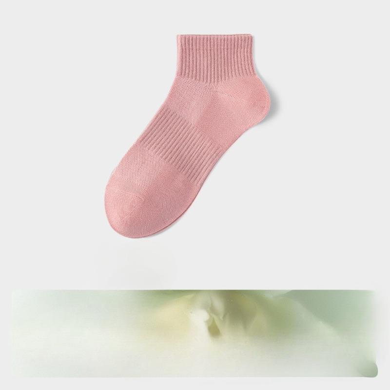 Pure Cotton Socks - Women's Mid-length Stockings - Spring/Summer Antibacterial Cotton Socks - High Elasticity Women's Stockings
