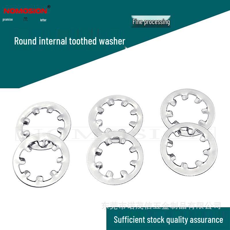 Imperial Serrated Lock Washer, Anti-slip, Anti-loosening, Inner Tooth, 1/4", Hardened Steel with White Zinc Plating