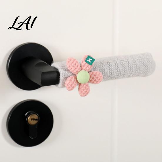 Decorative Furniture Sleeves Knitted Doorknob Covers Thick Anti‑Slip Feet Protector Sleeves Door Handle Soft Acrylic Wraps Cushion Pads,